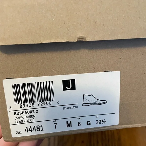 Clark’s bushacre 2 desert boots men’s 7 green suede (women’s 9) NWT - Picture 6 of 6